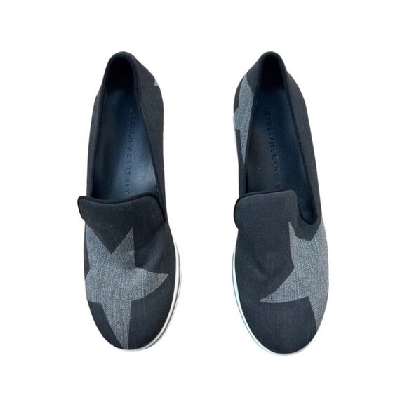 Stella McCartney Black Binx Platform-Wedge Sneakers Size 38 / MALOP - Picture 3 of 6